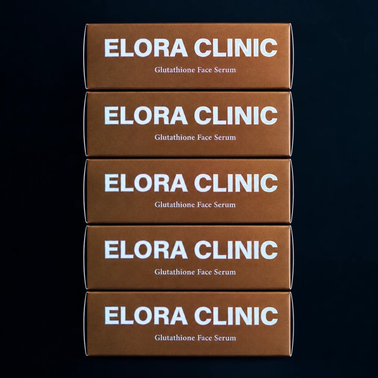 A group of cartons for Elora Clinic Glutathione Serum.